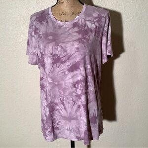 NWT Mondetta Performance Purple Tie-Dye Short Sleeve Tee